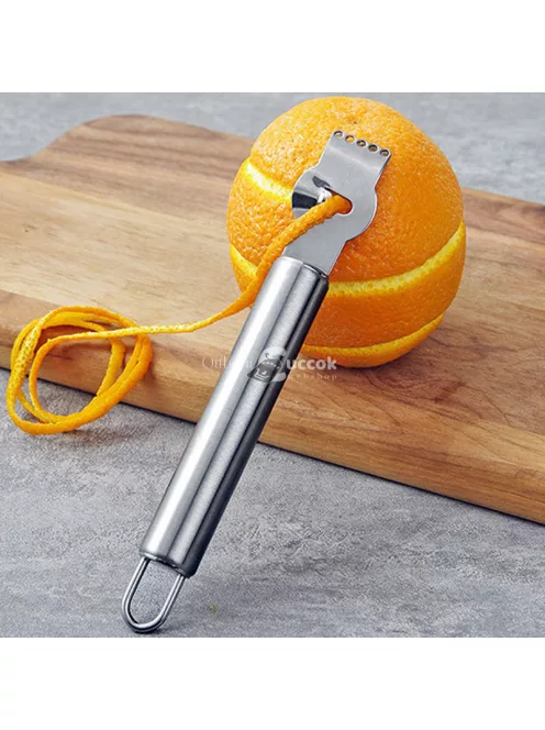 Rozsdamentes acél citromhéj reszelő - konyhai eszköz citrusfélék héjának finom reszeléséhez