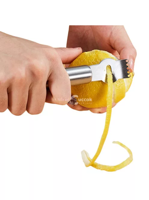 Rozsdamentes acél citromhéj reszelő - konyhai eszköz citrusfélék héjának finom reszeléséhez
