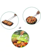 Rozsdamentes acél konyhai és grillcsipesz, hőálló és tartós kivitelben