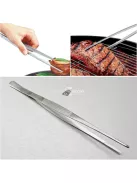 Rozsdamentes acél konyhai és grillcsipesz, hőálló és tartós kivitelben
