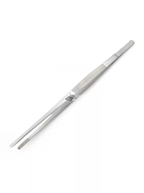 Rozsdamentes acél konyhai és grillcsipesz, hőálló és tartós kivitelben