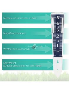   Leszúrós Esőmérő, Csapadékmérő 12cm kertészeti használatra