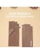 Polár Hidegálló Önmelegedő Ujjatlan Kesztyű Fekete - Téli Sportokhoz és Szabadtéri Tevékenységekhez Ideális