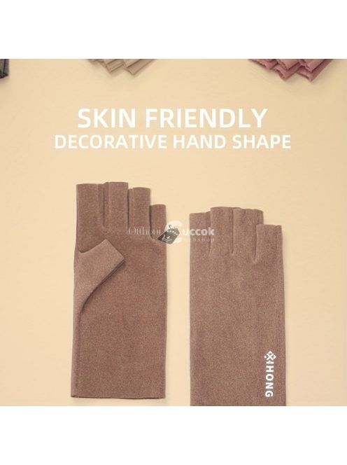 Polár Hidegálló Önmelegedő Ujjatlan Kesztyű Fekete - Téli Sportokhoz és Szabadtéri Tevékenységekhez Ideális