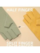 Polár Hidegálló Önmelegedő Ujjatlan Kesztyű Fekete - Téli Sportokhoz és Szabadtéri Tevékenységekhez Ideális