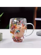 Duplafalú Hőszigetelő Kávés és Teásbögre 350ml - Ideális Meleg Italokhoz