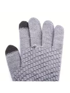 Kötött Érintőképernyős Kesztyűk Telefonhasználathoz, Fehér Színben (1 pár)