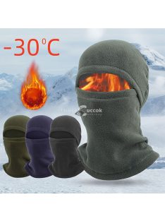   Puha és Meleg Polár Arcmaszk Fekete - Téli Hideg Elleni Védelemre