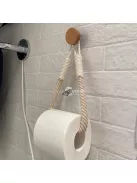 Kenderkötél WC Papír Tartó - Természetes Anyagból Készült Fürdőszobai Kiegészítő