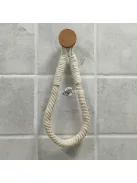 Kenderkötél WC Papír Tartó - Természetes Anyagból Készült Fürdőszobai Kiegészítő