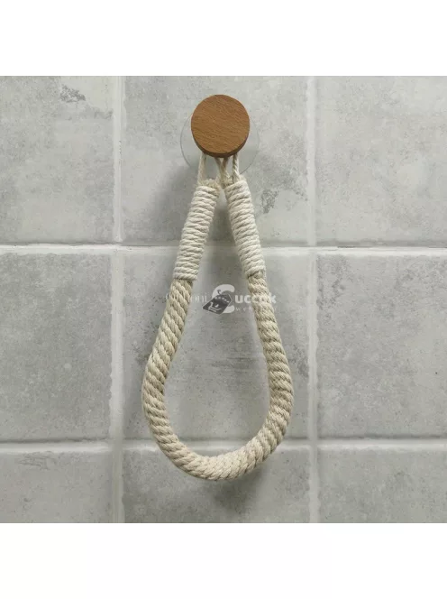 Kenderkötél WC Papír Tartó - Természetes Anyagból Készült Fürdőszobai Kiegészítő