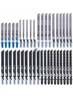   40db Univerzális Szúrófűrészlap Készlet, Dekopírfűrészlapok Fa és Fém Vágásához