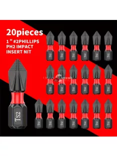   5db Volfrámacél Mágneses Bitfej - Precíziós Csavarhúzó Kiegészítők