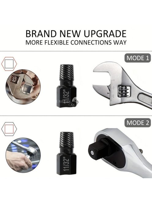 10 db Törtcsavar Eltávolító Készlet - Hatékony Szerszámkészlet Sérült Csavarok Kihúzásához