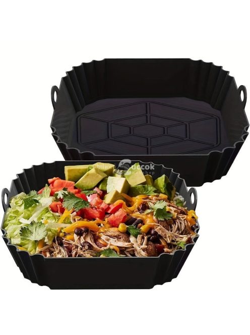 Tapadásmentes Szilikon Air Fryer Sütőforma Egészséges Olajmentes Sütéshez
