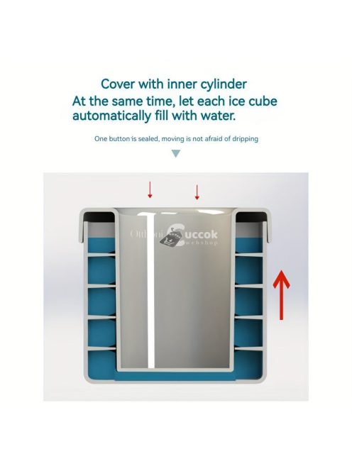 Szilikon Jégkocka Készítő Vödör - Praktikus és Tartós Jégtároló Edény italok hűtéséhez