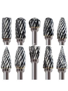   Profilmaró és Sorjamaró Készlet 10db - Precíziós Szerszámkészlet Fémmegmunkáláshoz