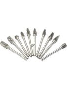 Profilmaró és Sorjamaró Készlet 10db - Precíziós Szerszámkészlet Fémmegmunkáláshoz