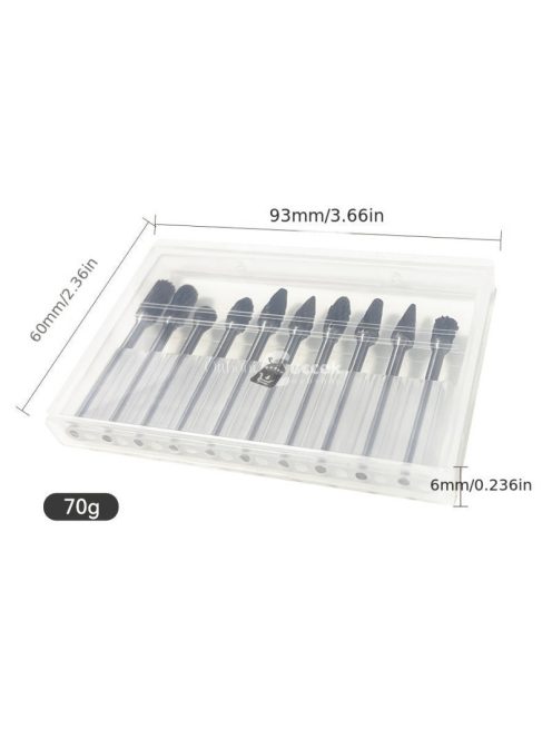 Profilmaró és Sorjamaró Készlet 10db - Precíziós Szerszámkészlet Fémmegmunkáláshoz