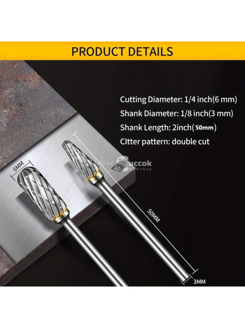 10db Volfrámkarbid Profilmaró Készlet Fa- és Fémmegmunkáláshoz