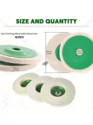 10db Rövidszálú Gyapjú Polírozó Korong Polírozógéphez Felületkezelésre