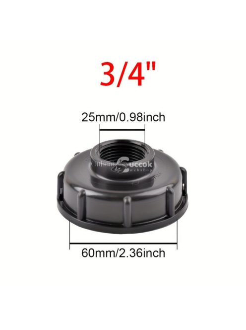 IBC Tartály Leeresztő Adapter Kerti Öntöző Csatlakozóval - Praktikus Megoldás Víztároló Kiürítéséhez és Öntözéshez