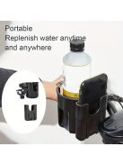 Univerzális pohártartó babakocsikhoz, Fekete - Praktikus kiegészítő sétákhoz és utazásokhoz