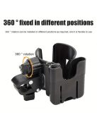 Univerzális pohártartó babakocsikhoz, Fekete - Praktikus kiegészítő sétákhoz és utazásokhoz