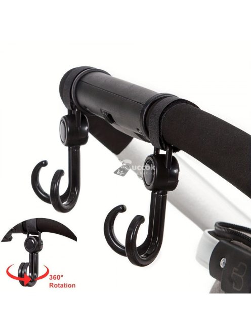 Akasztó Babakocsihoz, Forgatható Kampó - Praktikus Kiegészítő Szülőknek és Gondozóknak