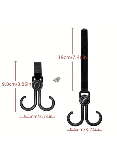 Akasztó Babakocsihoz, Forgatható Kampó - Praktikus Kiegészítő Szülőknek és Gondozóknak