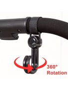 Akasztó Babakocsihoz, Forgatható Kampó - Praktikus Kiegészítő Szülőknek és Gondozóknak