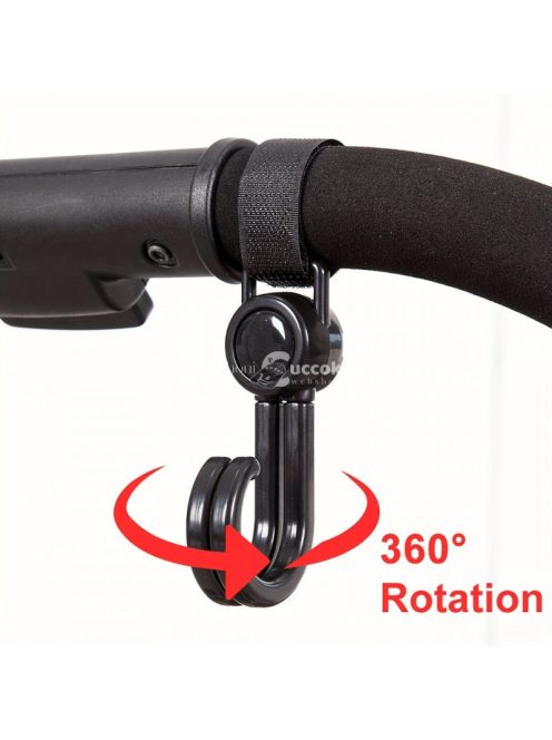 Akasztó Babakocsihoz, Forgatható Kampó - Praktikus Kiegészítő Szülőknek és Gondozóknak