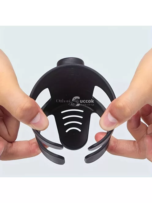 Univerzális, 360 fokban Forgatható Pohártartó Babakocsihoz, Stabil és Könnyen Rögzíthető