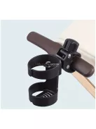 Univerzális, 360 fokban Forgatható Pohártartó Babakocsihoz, Stabil és Könnyen Rögzíthető