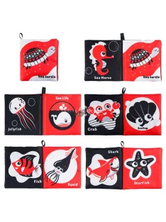   Kontrasztos Babakönyv Rovarok - Fejlesztő Képeskönyv Csecsemőknek és Kisgyermekeknek