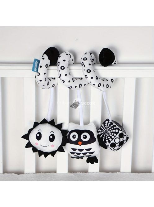 Babaágy Dekoráció Fekete-fehér Függő Játék Méhecske - Fejlesztő és Megnyugtató Babaszoba Kiegészítő