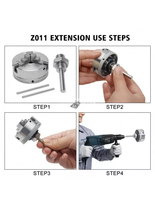 Eszterga Tokmány Három pofás fémmegmunkáláshoz, precíziós rögzítésre