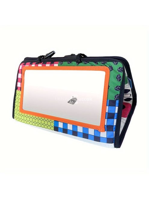 Fekete-Fehér Oktatószőnyeg Babáknak Piros - Kontrasztos Fejlesztő Játszószőnyeg Csecsemőknek