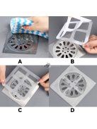 Padlóösszefolyó Szűrő, 10 db - Hatékony Lefolyó Védelem és Tisztítás