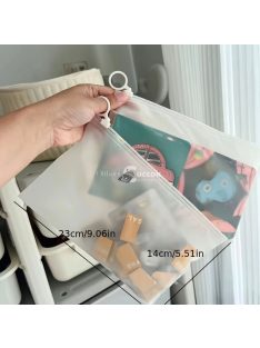   5db Átlátszó Cipzáros Rendszerező Tasak Utazáshoz és Tároláshoz