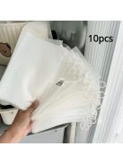 5db Átlátszó Cipzáros Rendszerező Tasak Utazáshoz és Tároláshoz