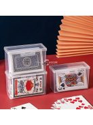 2db Átlátszó Műanyag Kártyatartó Doboz Gyűjtőknek és Tároláshoz