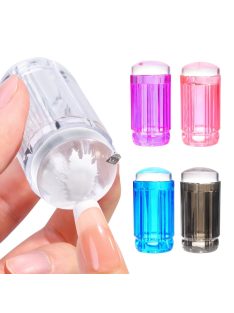   Fekete körömlakk bélyegző készlet kaparóval - DIY manikűr eszköz a professzionális eredményekért