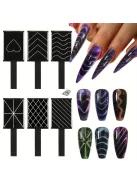 Mágneses Pálca 3D Macskaszem Gélhez - Varázslatos Köröm Művészeti Manikűr Eszköz UV Gélhez
