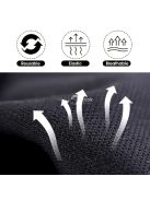 Fekete UV védő kesztyűk gél manikűrhöz és műkörömhöz, ujjatlan kesztyűk szalonoknak és otthoni használatra