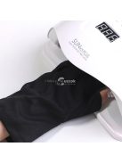 Fekete UV védő kesztyűk gél manikűrhöz és műkörömhöz, ujjatlan kesztyűk szalonoknak és otthoni használatra