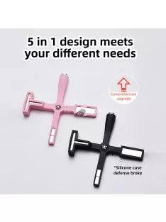   5 az 1-ben körömművészeti mágneses pálcika gél lakkhoz, multifunkcionális macskaszem mágneses tábla tokkal, körömtervezés matrica eszköz francia, margaréta és különböző hatásokhoz, professzionális nail art kiegészítő készlet