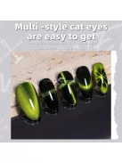 5 az 1-ben körömművészeti mágneses pálcika gél lakkhoz, multifunkcionális macskaszem mágneses tábla tokkal, körömtervezés matrica eszköz francia, margaréta és különböző hatásokhoz, professzionális nail art kiegészítő készlet