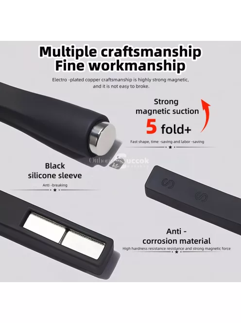 5 az 1-ben körömművészeti mágneses pálcika gél lakkhoz, multifunkcionális macskaszem mágneses tábla tokkal, körömtervezés matrica eszköz francia, margaréta és különböző hatásokhoz, professzionális nail art kiegészítő készlet