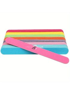   50 darab Profi Kétoldalas Fa Körömreszelő Erős Csiszolópapírral, Illatmentes Manikűr és Polírozó Eszközök és Kiegészítők